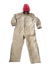 Key Imperial Coveralls Size XL short Duck Canvas Lined Removable Hood USA Made