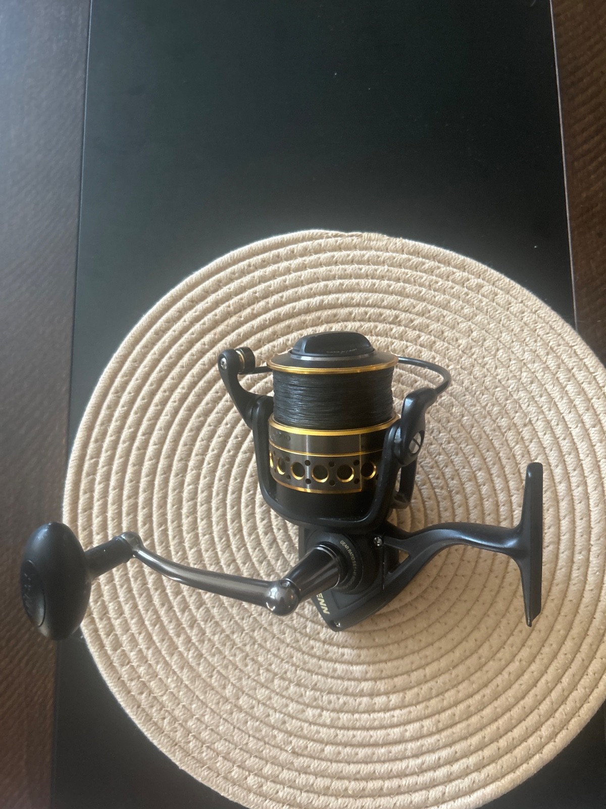  Penn battle II 6000 spinning reel, fully spooled with 40lb beyond braid 