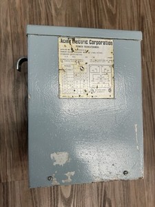 3 kva  ACME transformer  240/480 V to 120/240 v  Catalog No  T-1-53013-4