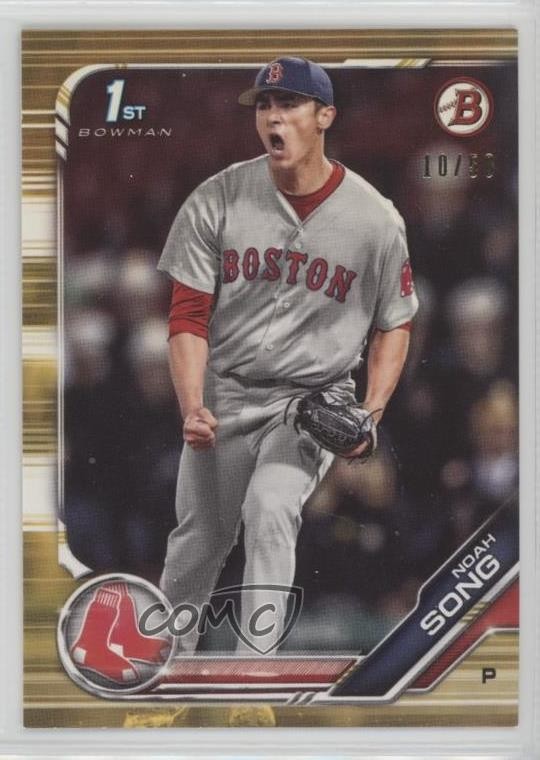 2019 Bowman Draft Gold 10/50 Noah Song #BD-99 jg5