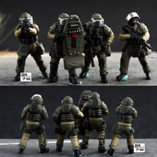 Handmade 1/72 Russian Alpha Heavily Equipped 4 Soldiers Model