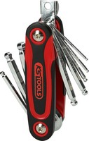 Ks Tools Kugelkopf-Innensechskant-WinkelstiftschlüSsel-Klapphalter, 8-Tlg