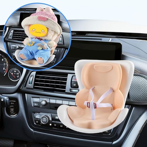 Doll Car Seat for 17cm Dolls with Air Vent Clip, Car Ornament for 17cm Dolls - Picture 6 of 11