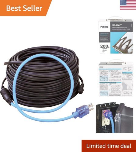 200ft Roof & Gutter De-Icing Kit - Prevents Ice Dams - Promotes Water Flow - 第 1/6 張圖片