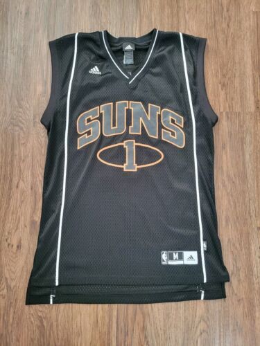 Adidas Jersey Men's Sz M NBA Phoenix Suns Amare Stoudemire Blackout Basketball