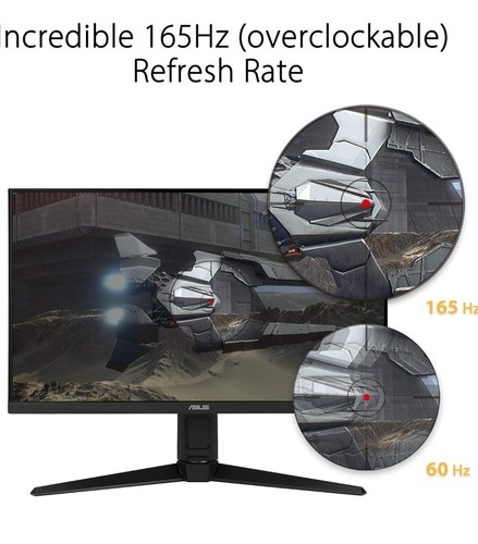 Asus TUF VG247QY1A 23.8" 165Hz LED Gaming Monitor Black - Picture 3 of 10