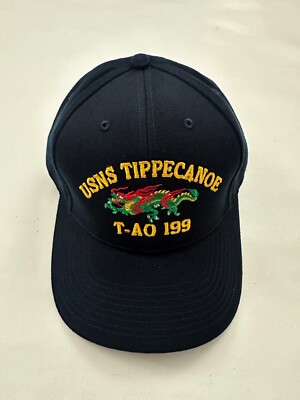 The Corps USNS Tippecanoe T-AO 199  Logo Blue Baseball Cap Hat One Size