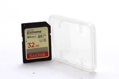 32GB SanDisk Extreme 90MB/s Class10 SDHC Speicherkarte