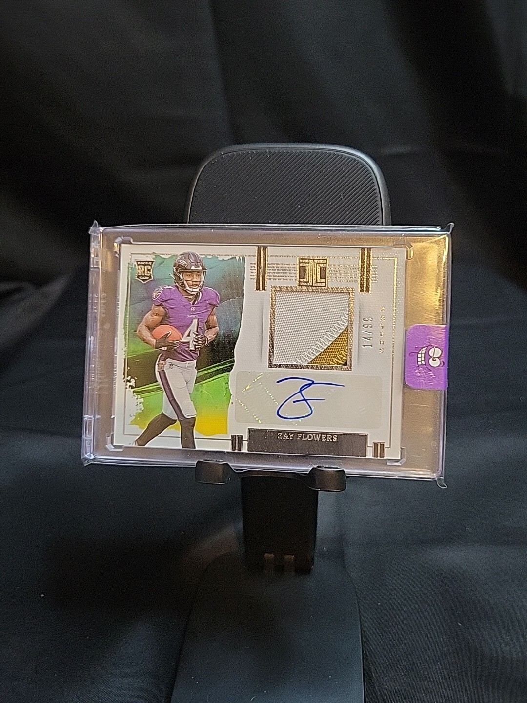 2023 Panini Impeccable - #RPA-ZF Zay Flowers 14/49 RAVENS RC AU