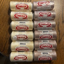 Hilo Omega 2 100 Nylon Thread 275 Meters 300 Yards LOT of 12 Crochet