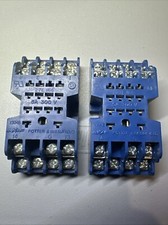AMF Potter  Brumfield 5A 300V 224 Relay Sockets, Lot of 2 FREE SHIPPING 
