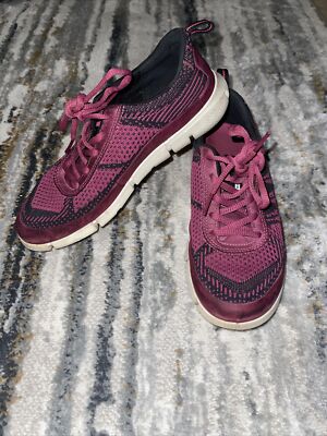 Ecco Danish Design Purple Pink Sneakers Comfort Running Shoes 6.5