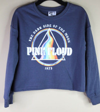 Grayson Social Girls Pink Floyd Graphic Crewneck Sweatshirt Long Sleeves Grey M