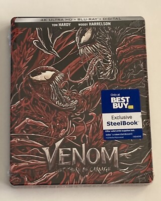 Venom: Let There Be Carnage 4K Blu-Ray Steelbook Exclusive NEW Best Buy OOP