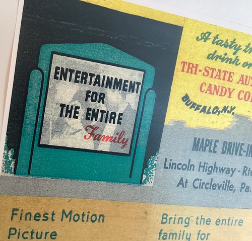 CINE MAPLE DRIVE-IN TEMPRANO EN LINCOLN HIGHWAY RT30 CIRCLEVILLE PA NUEVO ANUNCIO - Imagen 3 de 4
