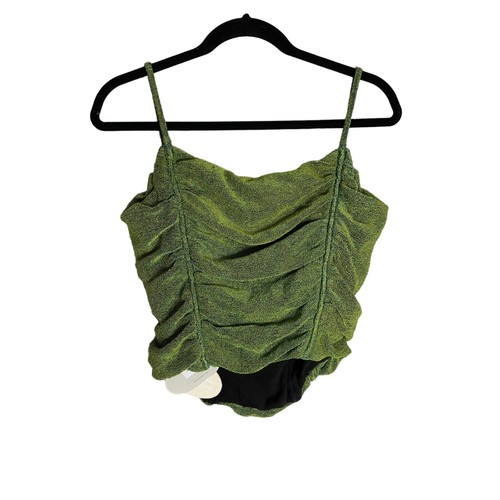 NWT ISA BOULDER Ruched Sculpture Top-sz Large