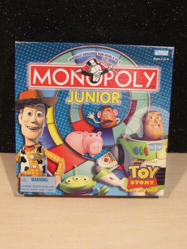 Monopoly Junior gra planszowa Disney Toy Story i poza 2002 EUC - Zdjęcie 1 z 4