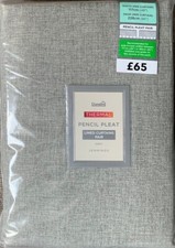 Image of Dunelm Jennings Light Grey Thermal Pencil Pleat Curtains - 4 sizes (Pair)
