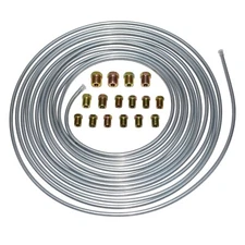 Brake Line Kit 25 ft 1/4 Steel Tube Roll with Fittings