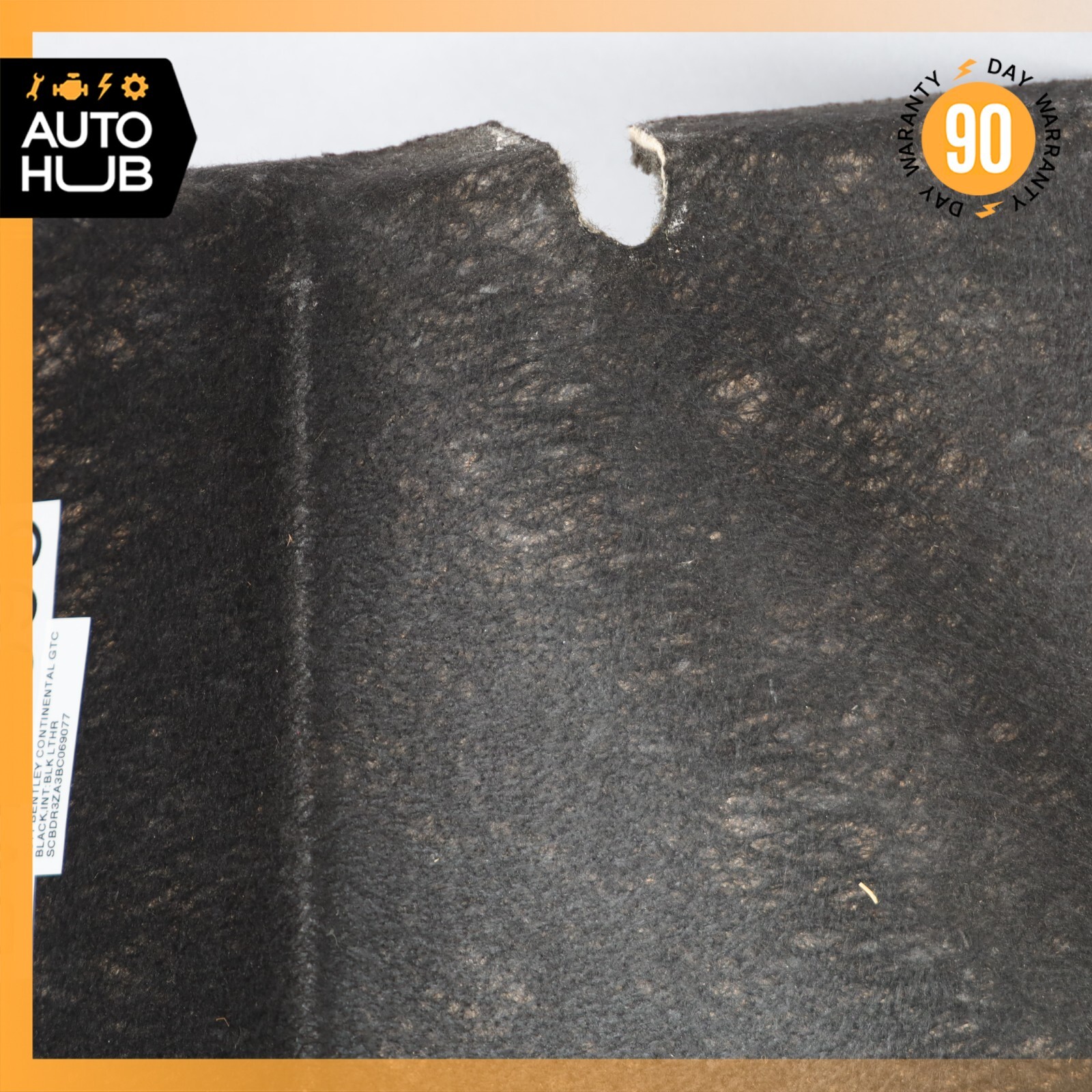 07-11 Bentley Continental GTC Right Side Inside Trunk Panel Carpet Cover OEM 59k