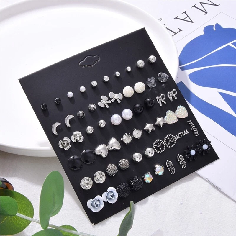 Tiny Cartlidge Earrings Stud Small Star Moon Flower Heart Piercing