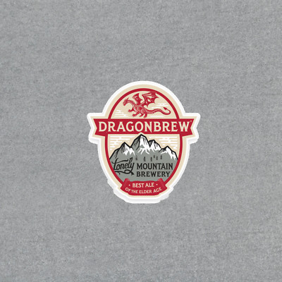 Dragonbrew Lonely Mountain Craft Beer Brewery Sticker Decal #5814