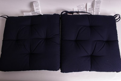 Set 2 New Pottery Barn Sunbrella Tufted Outdoor Dining Chair