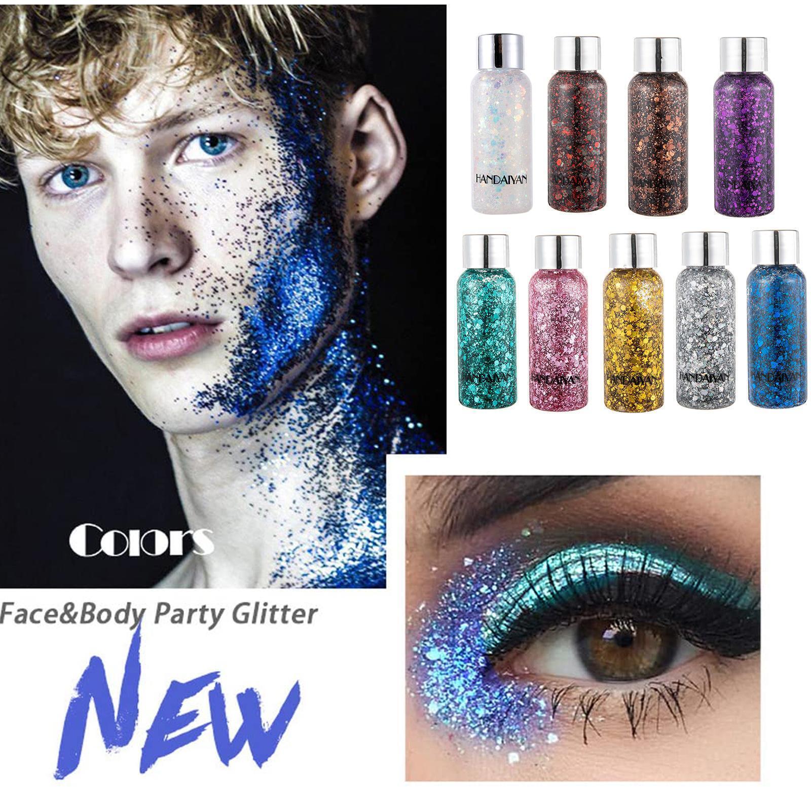 Glitter Iridescent Face Body Paint Make Up Gel Night Fashion NEW Party
