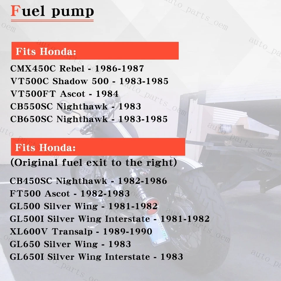 Nueva llave de combustible para aspiradora para Honda Shadow 500 VT500C Ascot 500 VT500FT 18 mm x 1 mm Foto 4 de 4