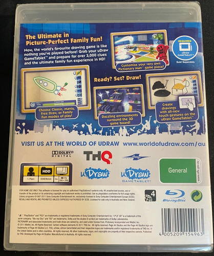 PICTIONARY ULTIMATE EDITION | SONY PS3 GAME [NEW & SEALED] AU SELLER | PAL - Afbeelding 2 van 2