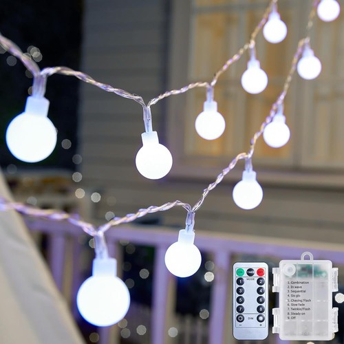 100 LED Battery Operated Christmas Lights Indoor Outdoor Waterproof Fairy Lights - Picture 25 of 59