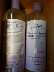 babo botanicals calming shampoo bubble bath