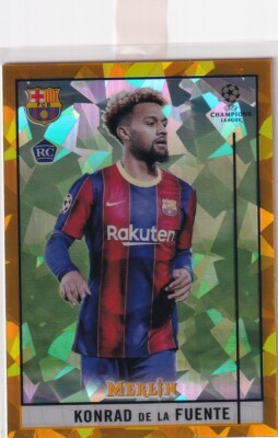 Topps Merlin Chrome 20/21 Nr. 30 Konrad De La Fuente Gold Atomic 9/50 Rookie RC