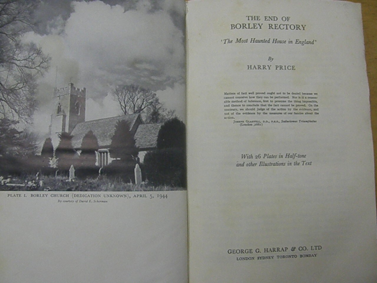 The End of Borley Rectory Harry Price FAMOUS BRITISH HAUNTING GHOSTS OCCULT Game Room Solutions