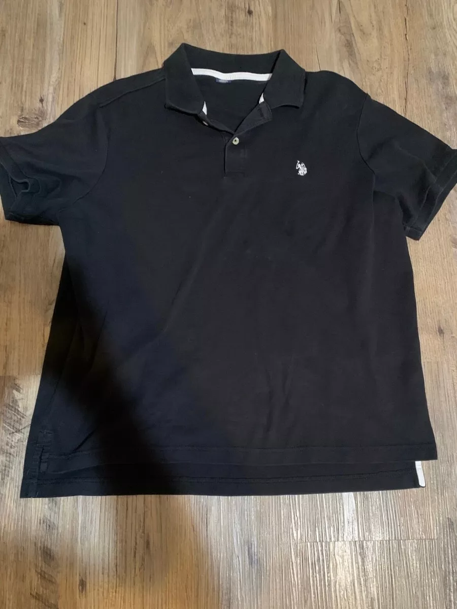 Black polo shirt hotsell with white horse