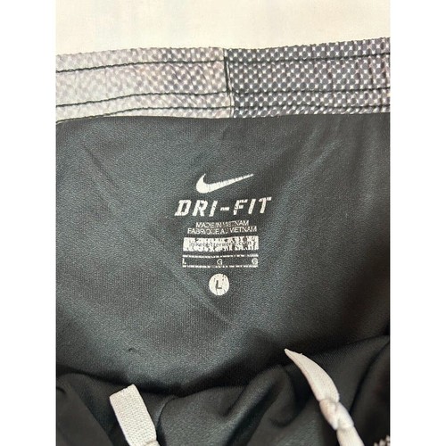 Pantaloncini Nike grigi e neri da corsa sportivi Dri-Fit taglia Large - Foto 2 di 7