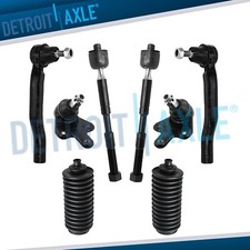 Front Inner Outer Tie Rods w/ Boots Ball Join...