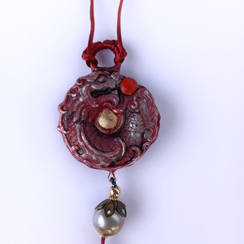 talisman women pendant necklace jewelry ethnic amulet buddhism dragon antique by - Picture 7 of 12