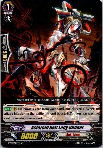 Asteroid Belt Lady Gunner BT13/082EN C Cardfight! Vanguard Mint