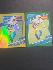 2021 Donruss Premium Stock Holo Gold + Green #77 Kenneth Murray Chargers