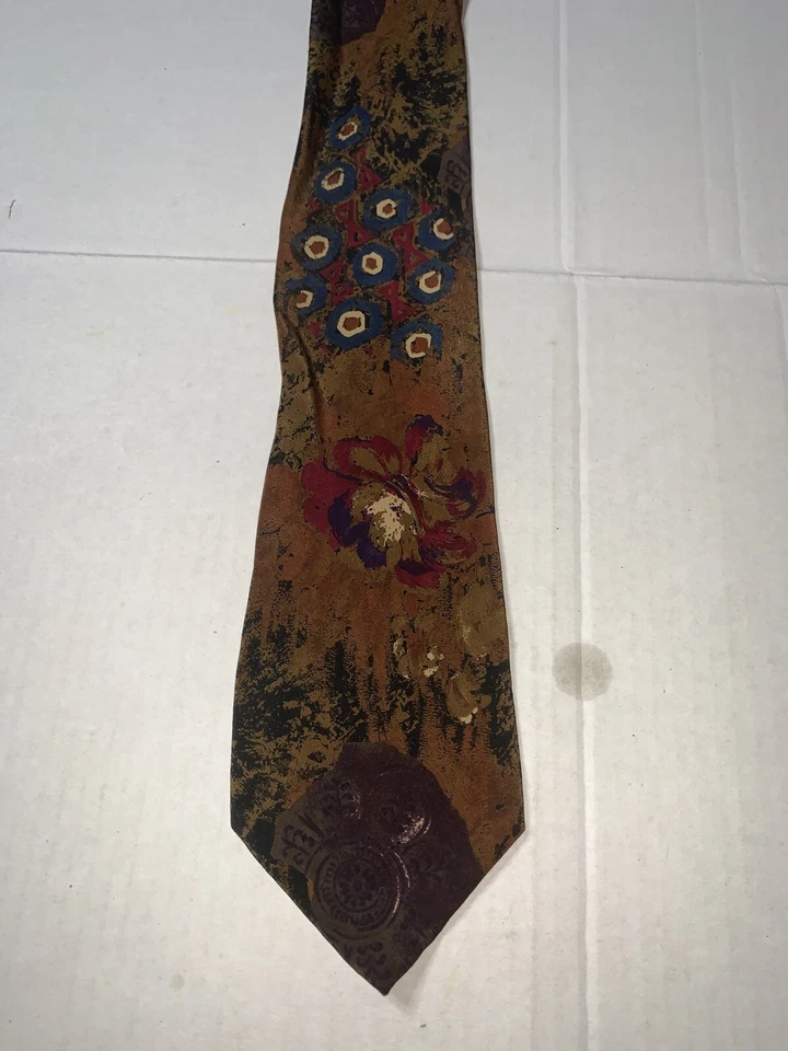 Corbata de seda floral Emanuel Ungaro de segunda mano (talla única) Foto 2 de 4