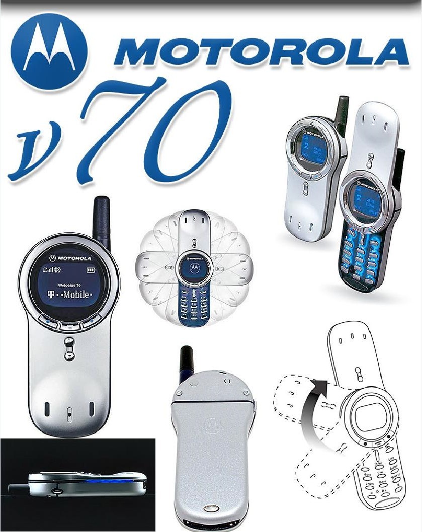 Original Motorola V Series V70 SilverCellular Phone Unlocked 2G