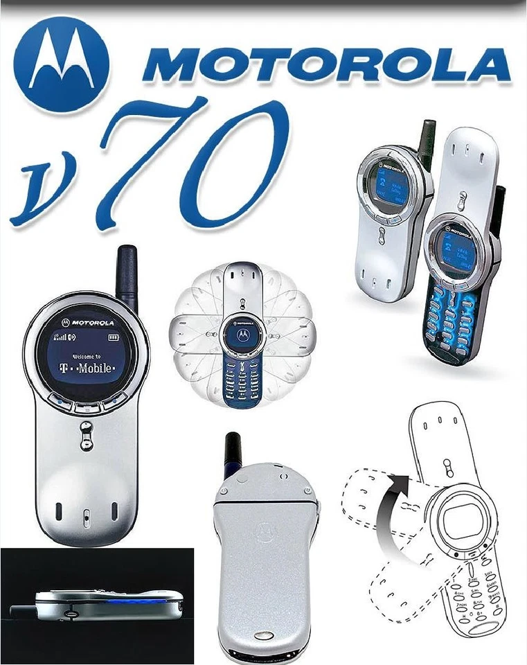 Cellphone Original Motorola V series V70 Silver 2G GSM 900 1800 Cellular Phone - Image 4 of 4