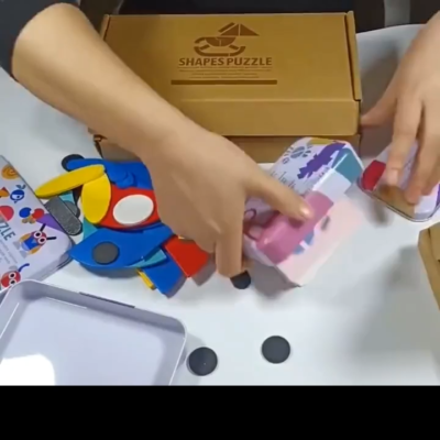 Bigjigs Toys Animal Lock-a-Block Puzzle – 11-teiliges Holzspielzeug, Stapeltiere & Puzzle In Einem, Für Kinder Ab 3 Jahren