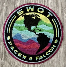 SWOT Mission Patch NASA Falcon 9 3.5”