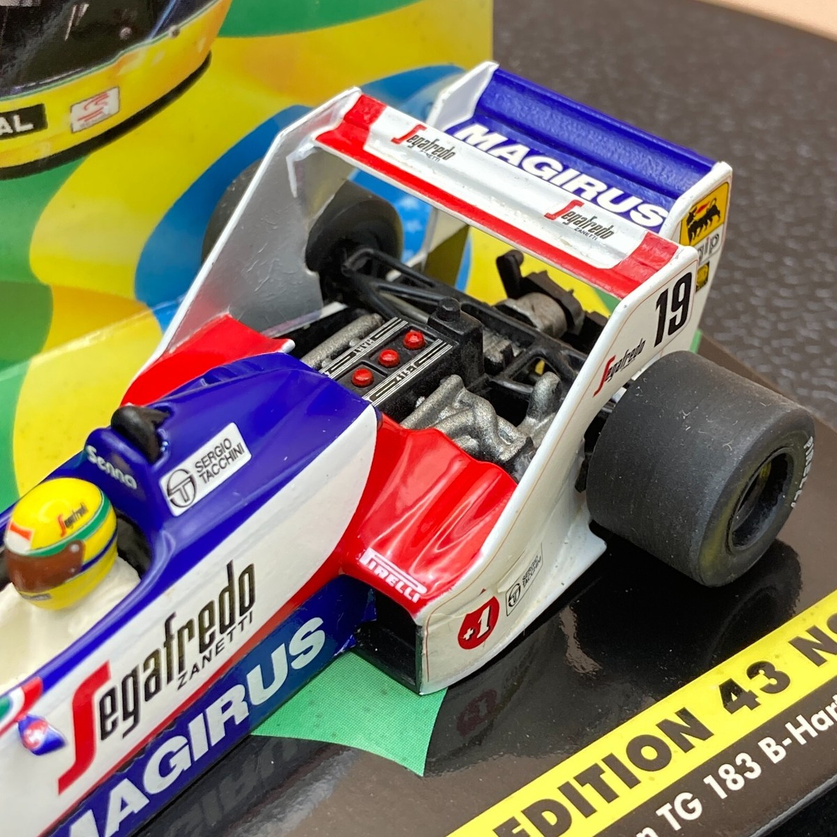 【激レア】MINI CHAMPS TOLEMAN TG 183B 1984 MINICHAMPS 1/43 Toleman TG183B Hart Turbo 1984 Ayrton Senna