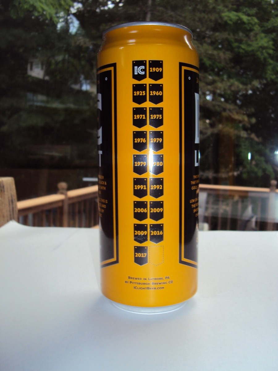 IC LIGHT Limited EDT PITTSBURGH CITY of CHAMPIONS 24 oz. beer can