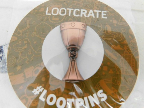 Loot Crate Bronze Trophy Pin 2018 Artifacts Midevil Chalice - Picture 4 of 4
