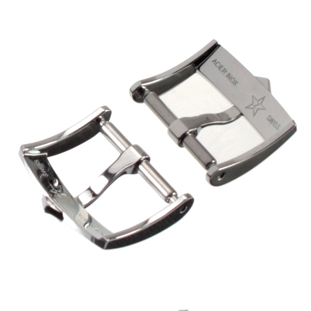 ZENITH pin buckle polished steel 16 mm 