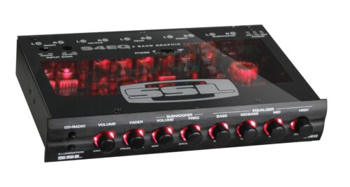 Ecualizador de coche preamplificador de 4 bandas Sound Storm Laboratories S4EQ, subsalidas chapadas en oro - Imagen 1 de 6